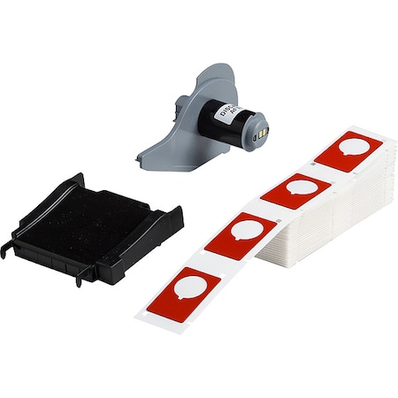 Brady Pre-Cut Label Stock Roll, Red, Gloss M7-168-593-RD