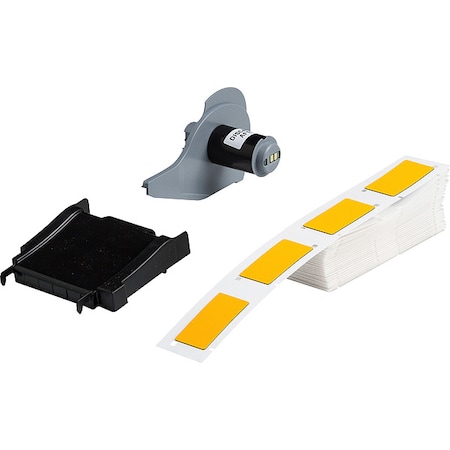 Brady Pre-Cut Label Stock Roll, Yellow, Gloss M7-173-593-YL