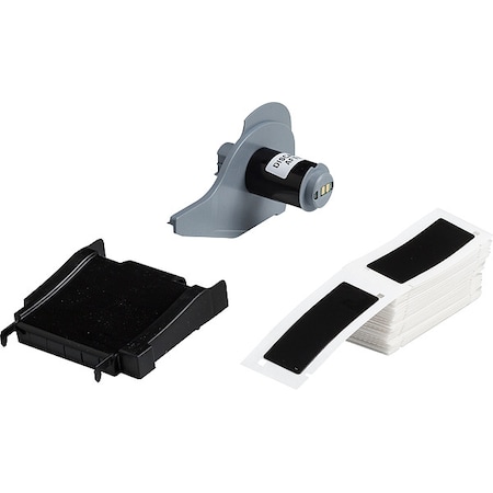 Brady Pre-Cut Label Stock Roll, Black, Gloss M7-176-593-BK