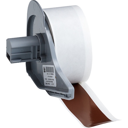 Brady ContinuousLabelStock, Brown, Gloss, 1inW M7C-1000-595-BR