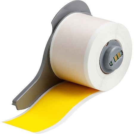 Brady WraparoundLabel, Yellow, 1-1/2inW M7C-1500-472-YL
