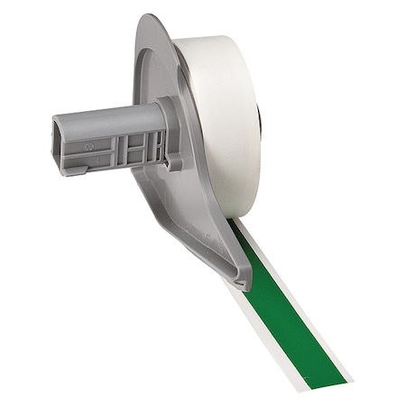 Brady ContinuousLabelStock, Green, Gloss, 1/2inW M7C-500-595-GN
