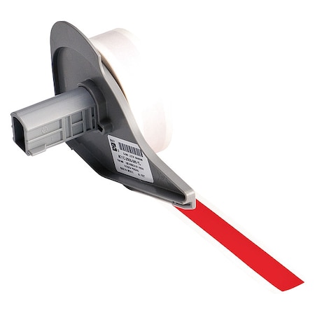 Brady ContinuousLabelStock, Red, Gloss, 1/2inW M7C-500-595-RD