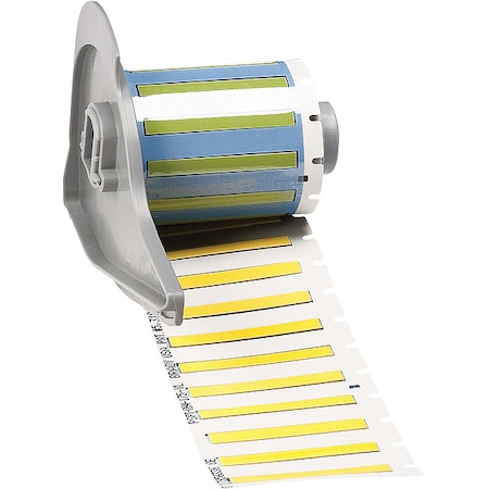 Brady SleeveLabel, Yellow, Polyolefin, 1-3/4inW M7-094-175-342-YL