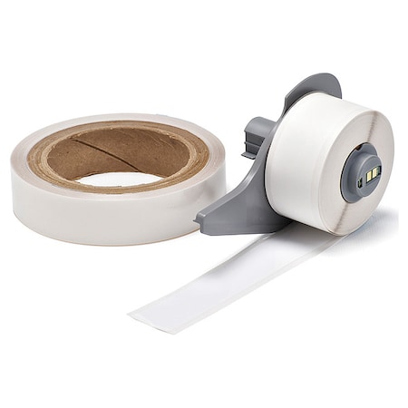 Brady ContinuousLabelStock, White, Gloss, 1inW M7-1000-483-WT-KT