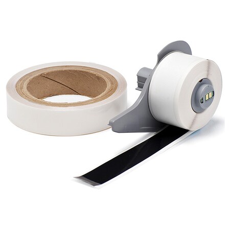 Brady ContinuousLabelStock, Black, Gloss, 1inW M7-1000-483-BK-KT