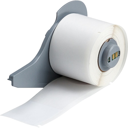 Brady WraparoundLabel, White, Vinyl, 1-1/2inW M7-109-417