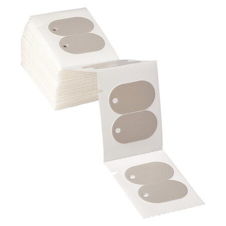 Brady TagLabel, Gray, Polyethylene, 1-7/32inW M7-111-145FR-GY