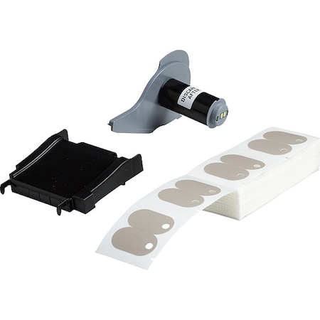 Brady TagLabel, Gray, Polyethylene, 1-7/32inW M7-111-145-GY