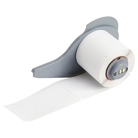 Brady Pre-Cut Label Stock Roll, White, Gloss M7-1400-595-WT