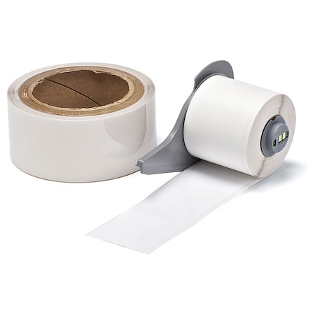 Brady ContinuousLabelStock, White, Gloss, 2inW M7-2000-483-WT-KT