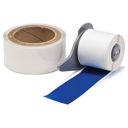 Brady ContinuousLabelStock, Blue, Gloss, 2inW M7-2000-483-BL-KT