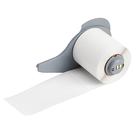 Brady Pre-Cut Label Stock Roll, White, Gloss M7-2400-595-WT