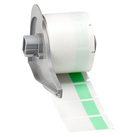 Brady Wraparound Label, Green, Vinyl, 1 in W M7-31-427-GN