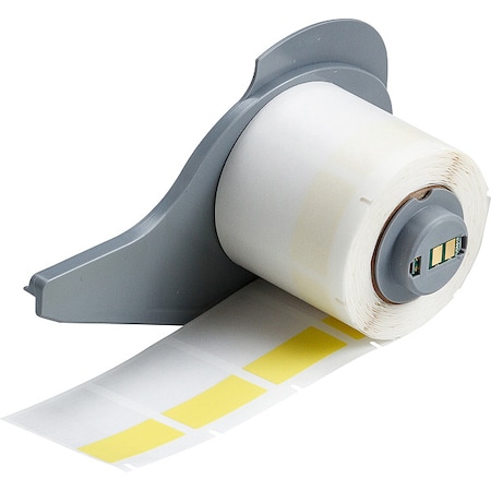 Brady Wraparound Label, Yellow, Vinyl, 1 in W M7-31-427-YL