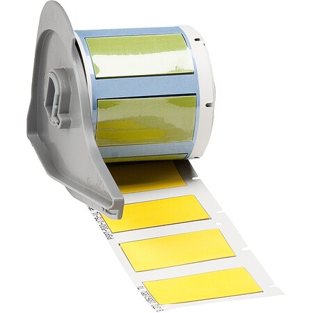 Brady SleeveLabel, Yellow, Polyolefin, 1-3/4inW M7-500-175-342-YL
