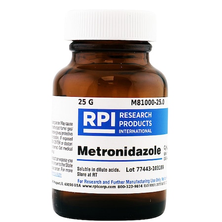 Rpi Metronidazole, 25g M81000-25.0