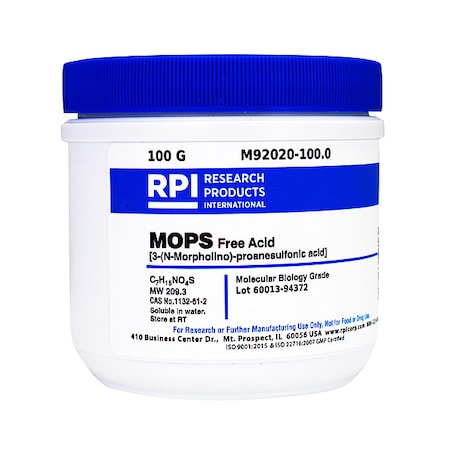 Rpi MOPS Free Acid, 100g M92020-100.0
