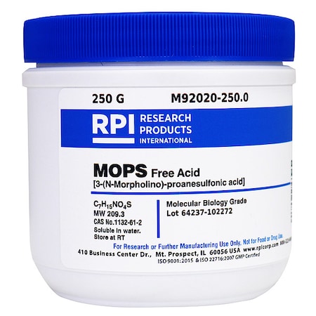 Rpi MOPS Free Acid, 250g M92020-250.0