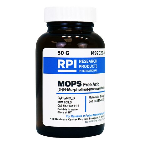 Rpi MOPS, Free Acid, 50g M92020-50.0