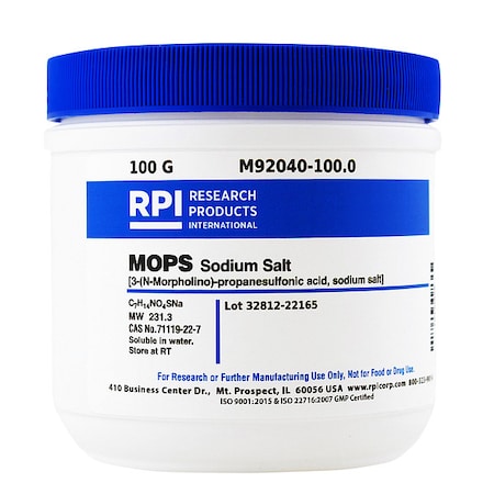 Rpi MOPS Sodium Salt, 100g M92040-100.0