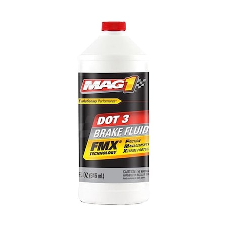 Mag 1 DOT 3 Brake Fluid, 32 oz, Glycol Base MAG1120
