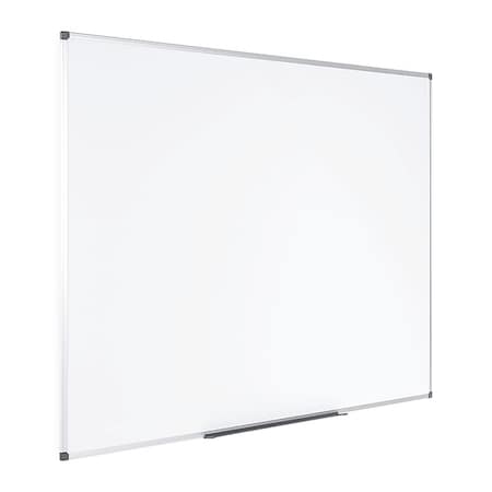 Mastervision Dry Erase Board, Steel, 47 13/64 in, 94 1/2 in, Aluminum Frame, White, Matte MA2107170
