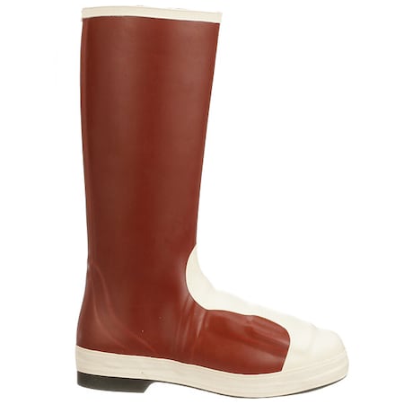 Tingley Unisex Pylon Tall Rubber Boot w/Met Guard, Steel Toe, Cream, Red, M10/W12 MB916B.10