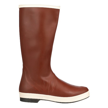 Tingley Men's Pylon Tall Rubber Boots, Plain Toe, 16 in Height, Cream, Red, 13 MB926B