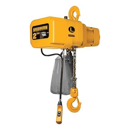 Harrington Extended Lift Electric Chain Hoist NER020L-30