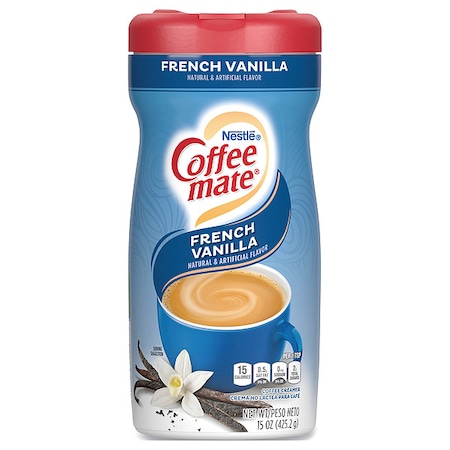Coffee Mate French Vanilla Creamer Powder, 15 oz Canister 000500000357758