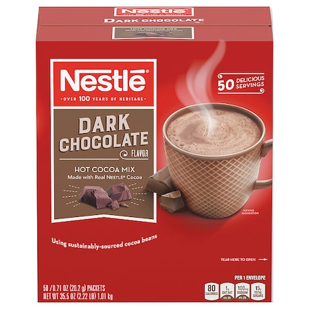 Nestle Hot Dark Chocolate Cocoa,0.71oz.,PK50 (70060) | Zoro