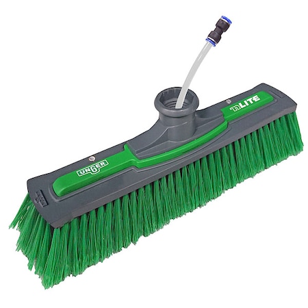 Unger Flagged Power Brush, nLite, Nylon, Green NFF28