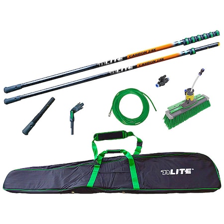 Unger Water-Fed Window Clean System, Blk/Orange NLKT3