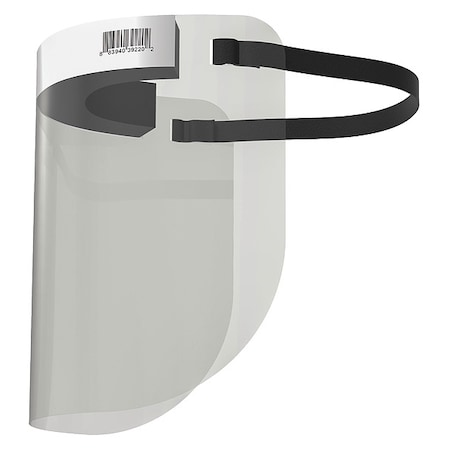 Honeywell Face Shield, Clear Visor, Polyester, Elastic Band Suspension, Anti-Fog Lens FF0721