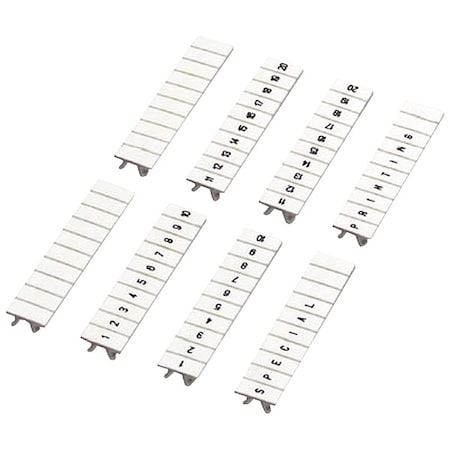 Schneider Electric Marking Strip, White, Nylon, 10 Strips NSYTRAB530