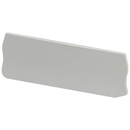 Schneider Electric End Barrier, Gray, Plastic, 1.44 in D NSYTRACR44