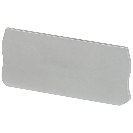 Schneider Electric End Barrier, Gray, Plastic, 1.44 in D NSYTRACR43