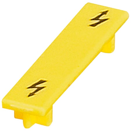 Schneider Electric MarkingStrip, Yellow, Plastic, 10Strips NSYTRACS6