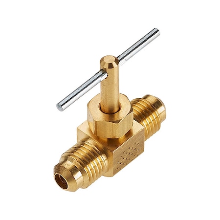 Parker Needle Valve, Straight, Low Lead Brass, 3/8 LNV102F-6