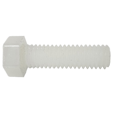 Tei Fastners Not Graded, M8 Hex Head Cap Screw, Plain Nylon, 20 mm L, 10 PK NYM8125-20HH-UF01