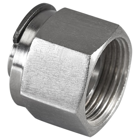 Brennan Industries Plug, StainlessSteel, Compression1/4in N0304-04-SS