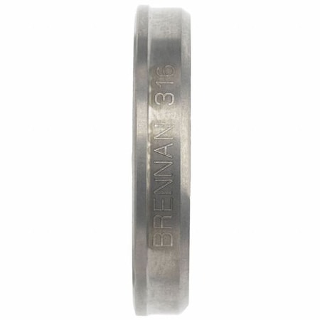 Brennan Industries Back Ferrule, Stainless Steel, 3/16 in N0319-B-03-SS