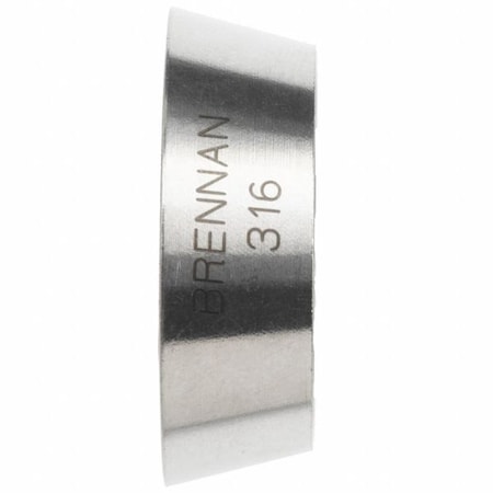 Brennan Industries Front Ferrule, Stainless Steel, 5/16 in N0319-F-05-SS