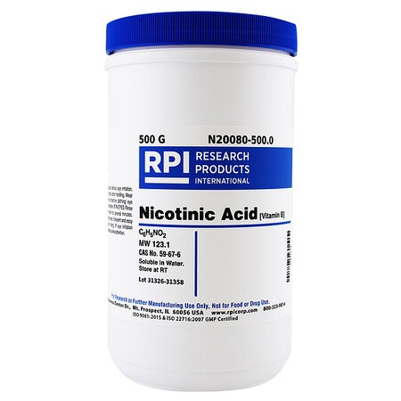 Rpi Nicotinic acid (Vitamin B), 500g N20080-500.0