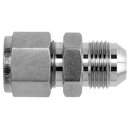 Brennan Industries Strt, StainlessSteel, Comp.3/4in, Flared N2402-12-12-SS