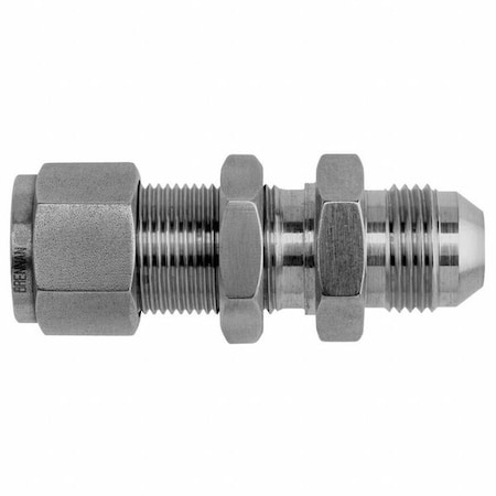 Brennan Industries Strt, SS, Comp. 3/4 in, Tube Stem 1/8 in N2707-LN-12-12-SS