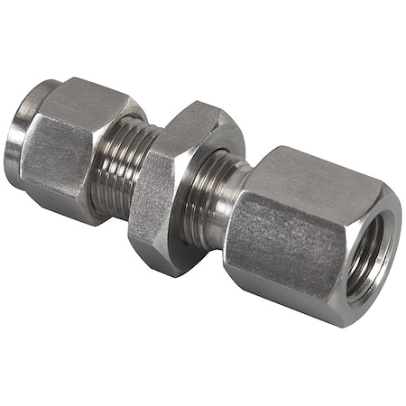 Brennan Industries Strt, SS, Comp. 1/2 in, Flared 1/4 in N2705-LN-08-08-SS