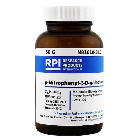 Rpi 4-Nitrophenyl-B-D-galactopyranoside, 50g N81010-50.0