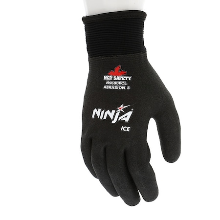 Mcr Safety Insulated HPT coated glove, Smooth Full, Knit, 12 PK N9690FCS